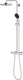 Grohe vitalio start system 250 quickfix regendoucheset start met handdouche en thermostaatkraan - 2 standen - chroom
