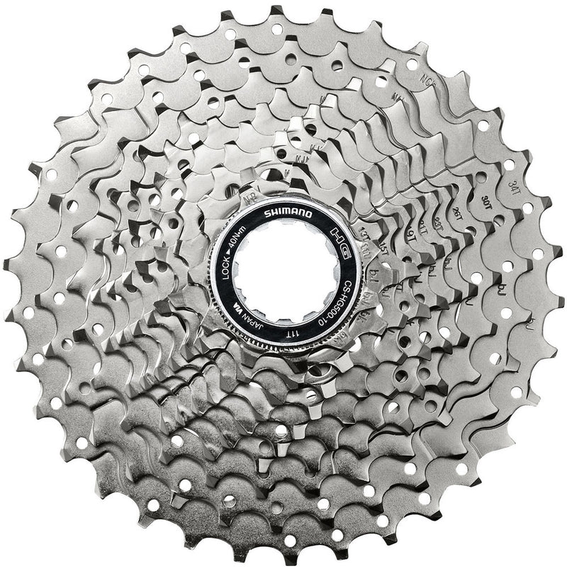 Load image into Gallery viewer, Shimano cassette 10 speed cs-hg500 12-28t - zilver (werkplaatsverpakking)
