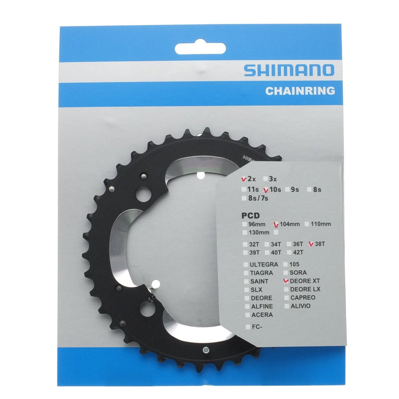 Load image into Gallery viewer, Shimano kettingblad XT 10V dubbel FCM-785 Y1ML98040 38T
