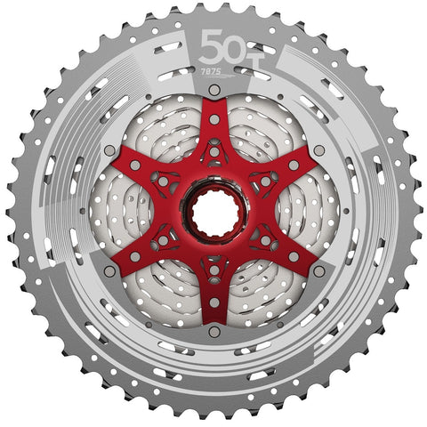 Sunrace cassette 12V 11-50T SRAM zilver