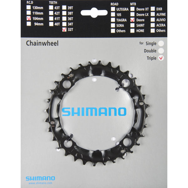 Kettingblad 44T Shimano Deore FC-M480 - zwart