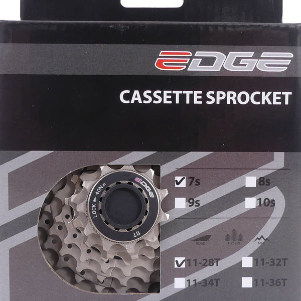 Edge Cassette 7 speed CS-M5007 11-28T zilver