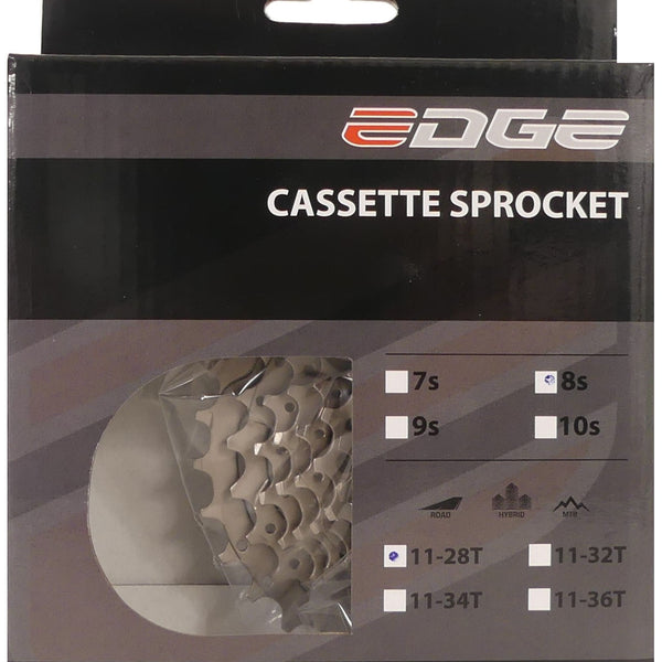 Edge Cassette 8 speed CS-M5008 11-28T zilver