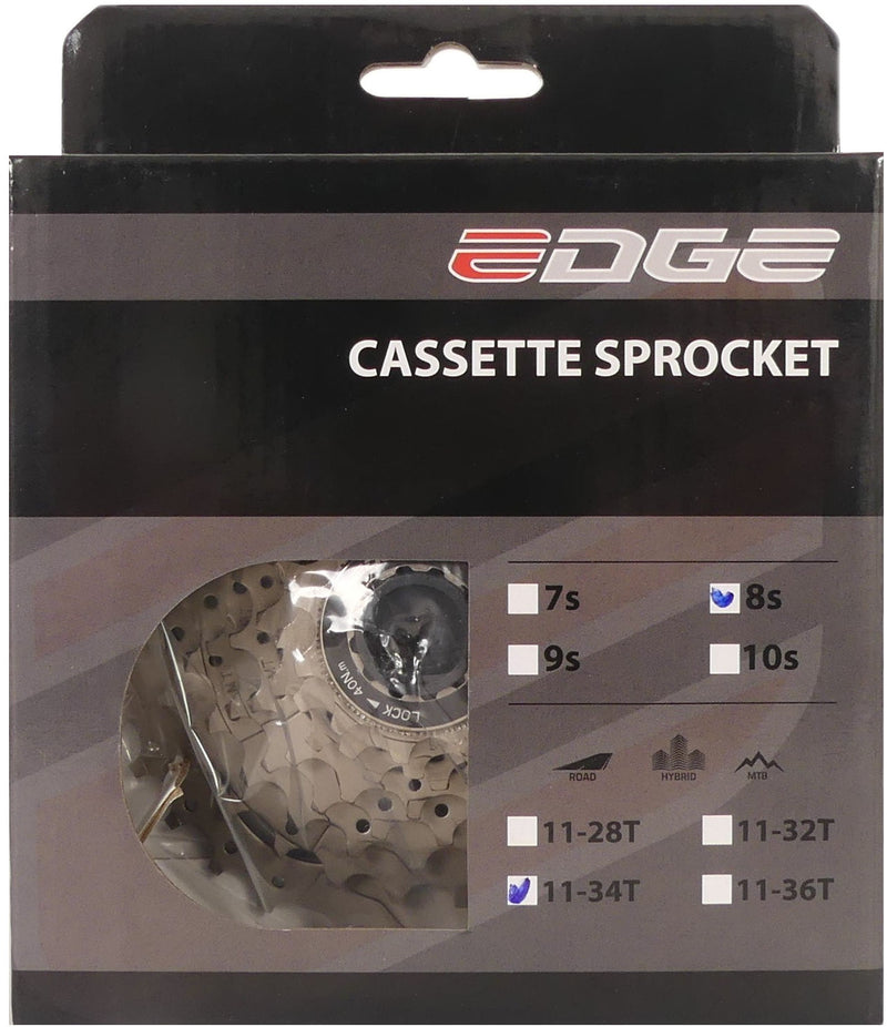 Load image into Gallery viewer, Edge Cassette 8 speed CS-M5008 11-34T zilver
