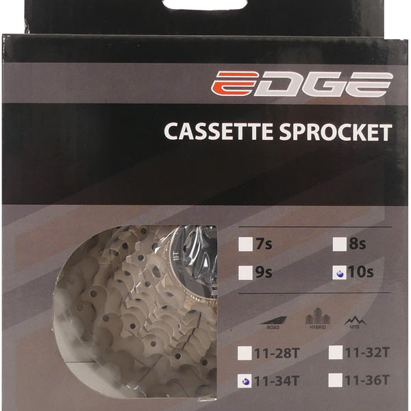 Edge Cassette 10 speed CS-M6010 11-34T zilver