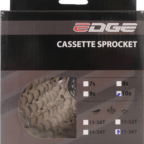 Edge Cassette 10 speed CS-M6010 11-36T zilver