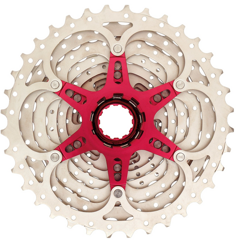 SunRace 10 speed cassette 11-36t. zilver csmx0