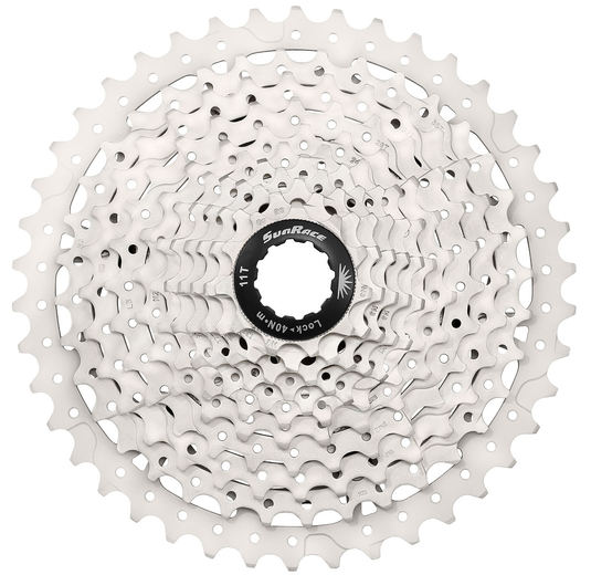 Sunrace cassette 10 speed cs-ms3 11-46t - zilver