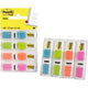 Post-it® index smal, standaard dispenser - helder blauw, helder groen, oranje, helder roze