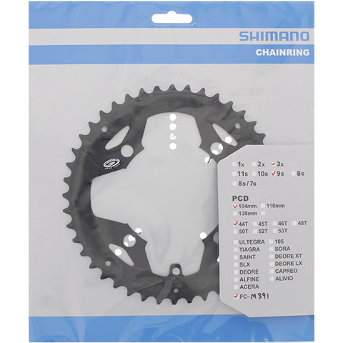 Kettingblad 44T Shimano Acera FC-M391 M430 - zwart