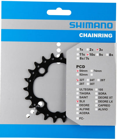 Kettingblad 22T Shimano Deore SLX FC-M612 22T-AN