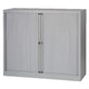 Roldeurkast gelast laag staal kunststof 120x43x103cm grijs