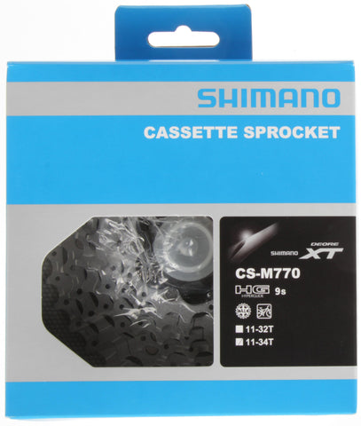 Cassette 9 speed Shimano Deore XT CS-M770 11-34T