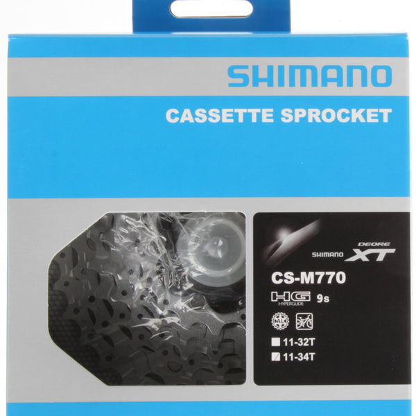 Cassette 9 speed Shimano Deore XT CS-M770 11-34T