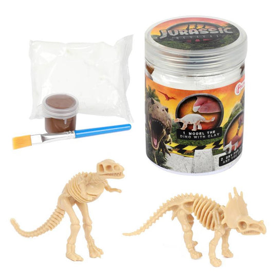 Toi-toys world of dinosaurs air clay modelleer je eigen dino kleiset