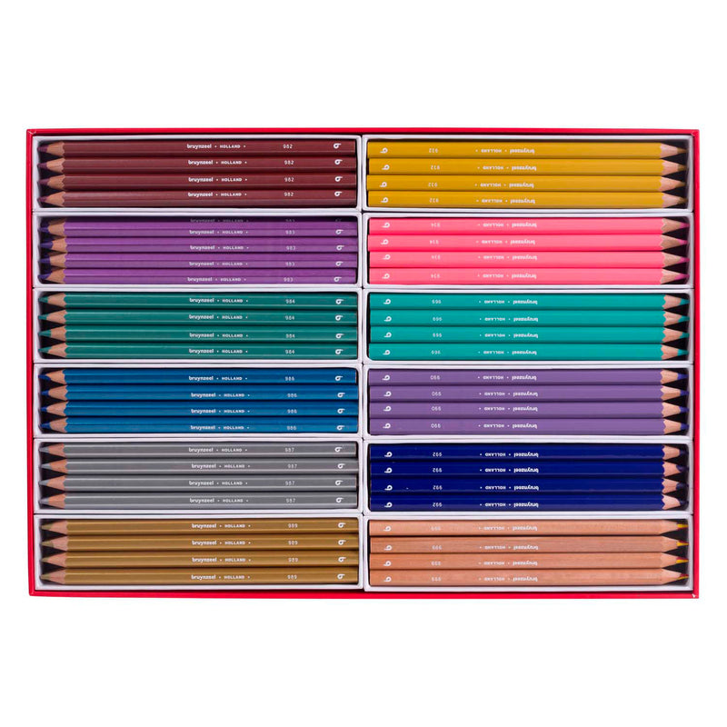 Load image into Gallery viewer, Bruynzeel mega kleurpotlodenset metallic trendkleuren
