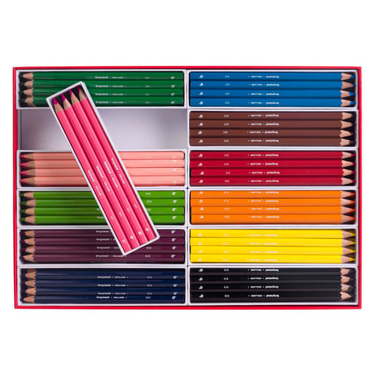 Bruynzeel mega kleurpotlodenset, 12x12 kleuren