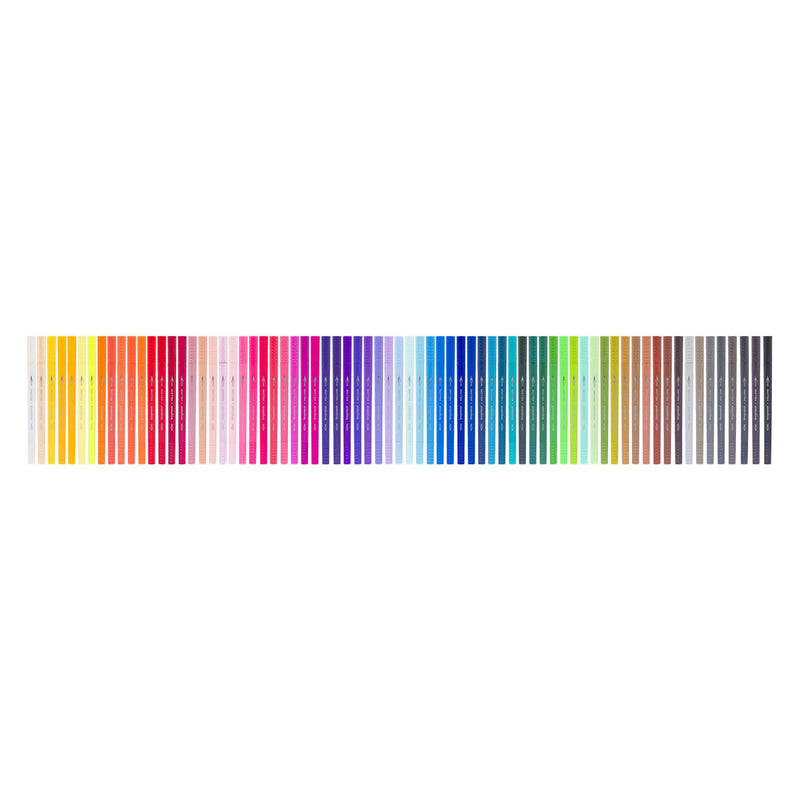ギャラリービューアに画像をロードする, Bruynzeel creatives fineliner brushpen set 72 kleuren

