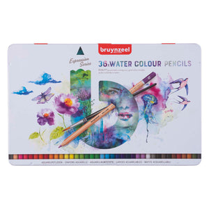 Bruynzeel expression aquarelpotloden blik 36