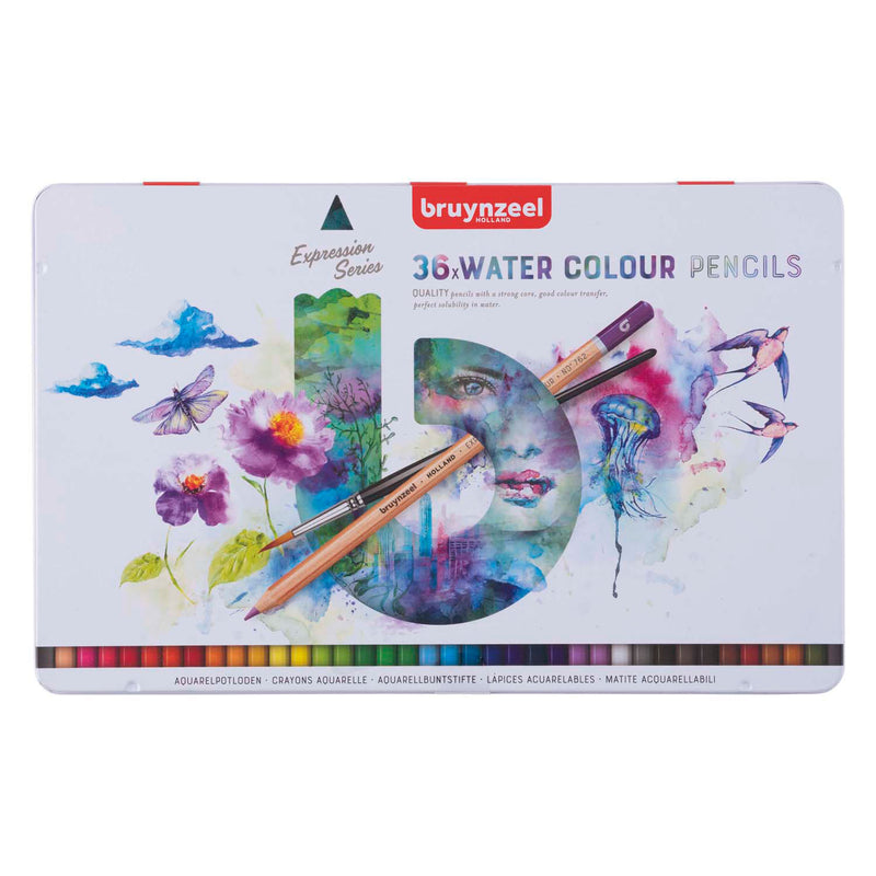 Afbeelding laden in galerijviewer, Bruynzeel expression aquarelpotloden blik 36
