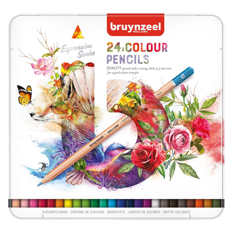 Afbeelding laden in galerijviewer, Bruynzeel expression kleurpotloden blik 24
