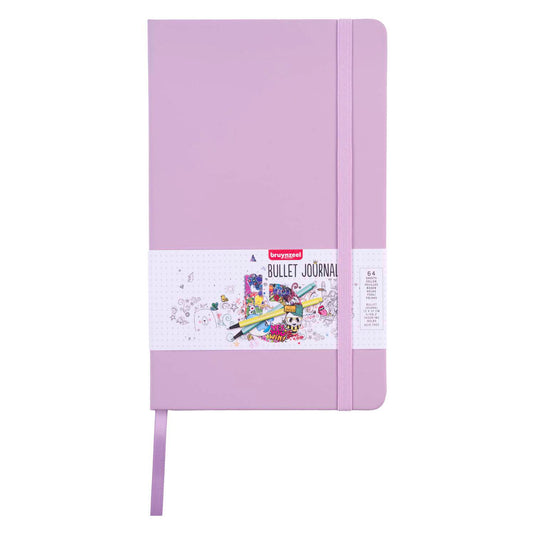 Bruynzeel bullet journal lila, 13x21cm, 140 g m 64 vellen