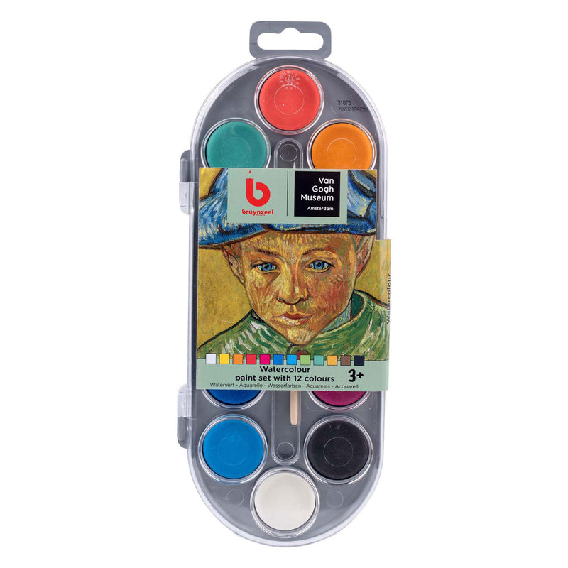 Load image into Gallery viewer, Bruynzeel xvan gogh museum aquarelverfset met penseel
