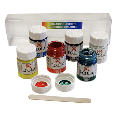 Bruynzeel ecola plakkaatverf set primaire kleuren, 6x16ml