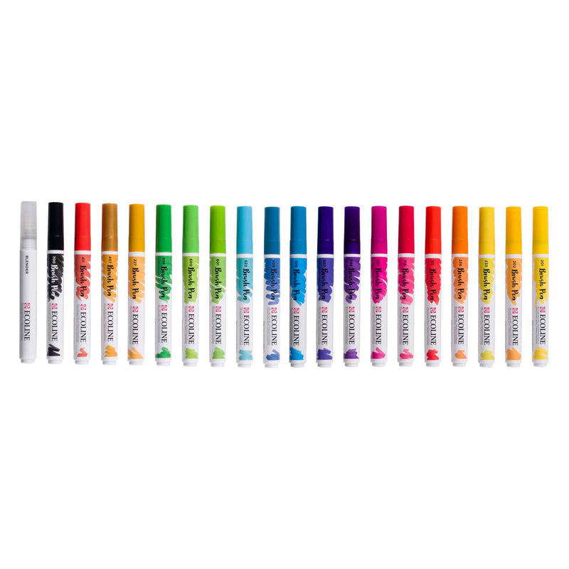 Load image into Gallery viewer, Ecoline brush pen set landschappen, 20 kleuren
