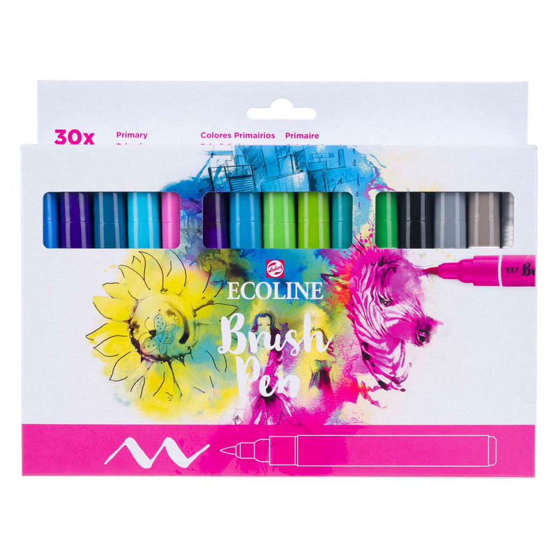 Afbeelding laden in galerijviewer, Ecoline brush pen set primair | 30 colours
