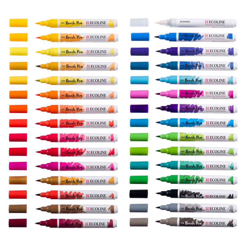 Afbeelding laden in galerijviewer, Ecoline brush pen set primair | 30 colours
