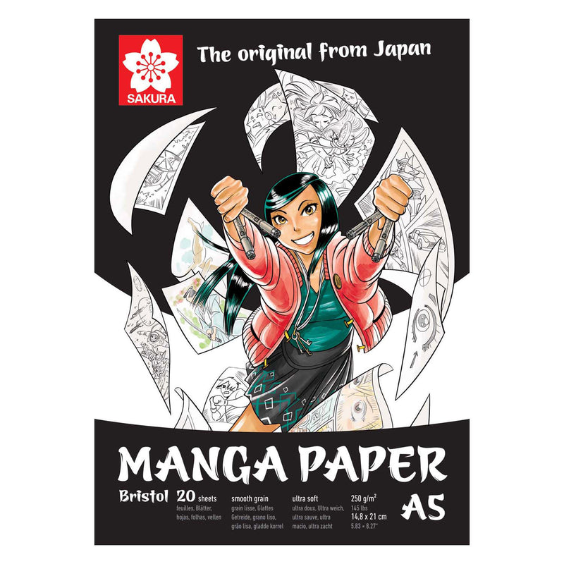 Load image into Gallery viewer, Sakura manga papier a5, 250g, 20 vellen
