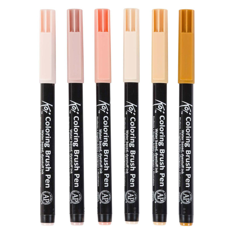 Load image into Gallery viewer, Sakura unieke manga-coll. van 6 koi colouring penseel pens
