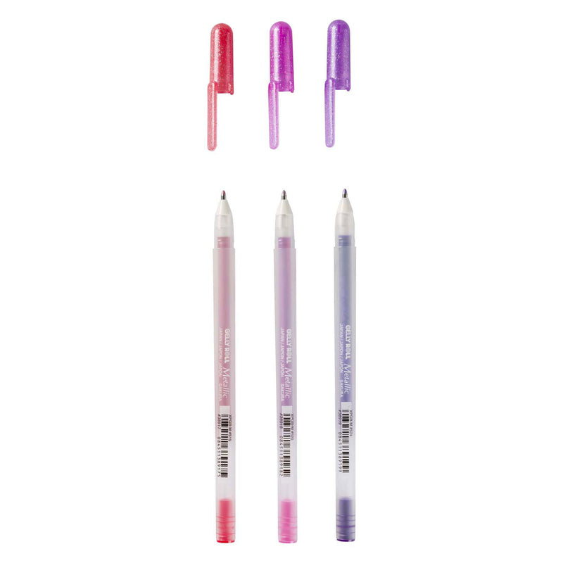 Load image into Gallery viewer, Sakura gelly roll metallic set 3 gelpennen sweets
