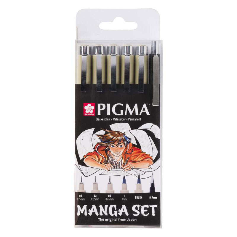 Load image into Gallery viewer, Sakura unieke manga-collectie van 6 pigma micron
