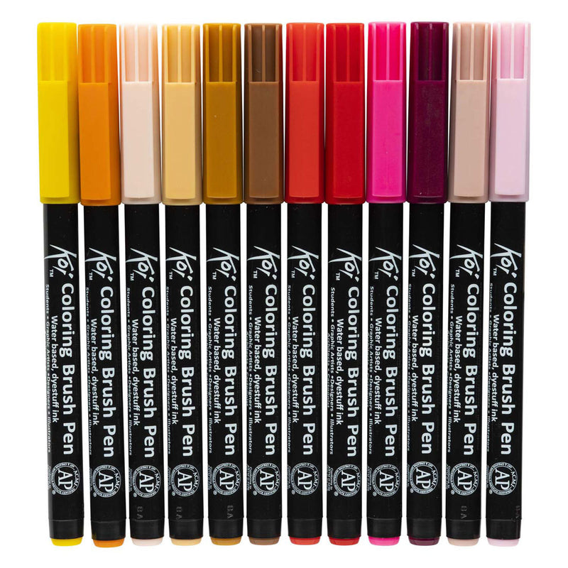 Load image into Gallery viewer, Sakura koi coloring brush pen set, 24 kleuren
