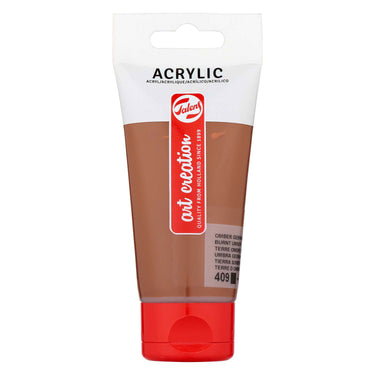 Talens art creation acrylverf tube 75ml omber gebrand 409