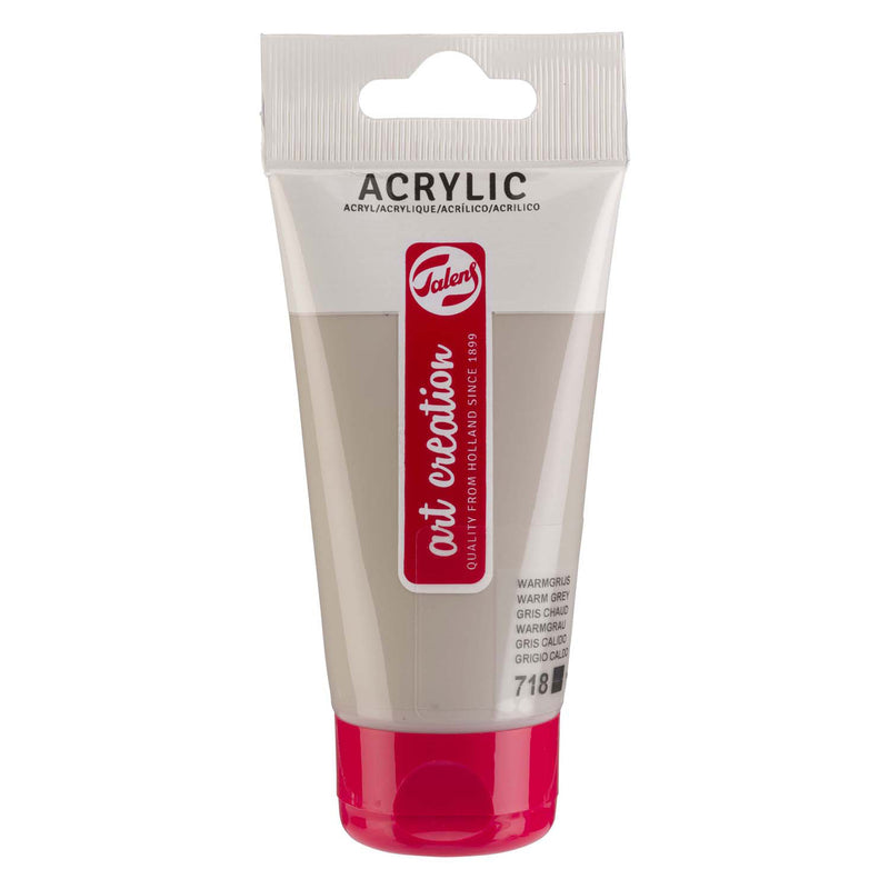 Load image into Gallery viewer, Talens art creation acrylverf tube 75ml warmgrijs 718
