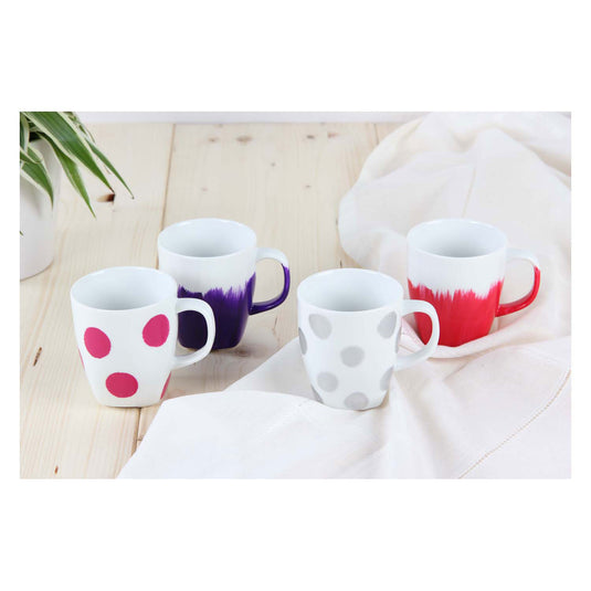 Talens art creation talens art creat.glas porselein dekkend set 4 x 30 ml roze zilver