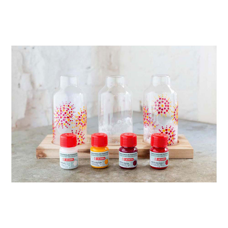 Chargez l'image dans la visionneuse de la galerie, Talens art creation glas porseleintransp. 4x30ml rozefrost
