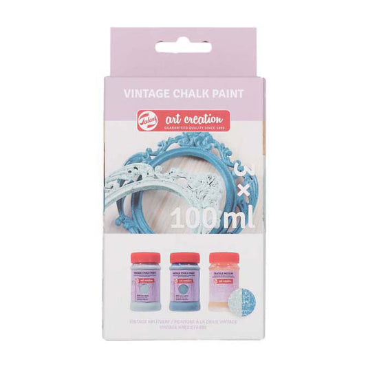 Talens art creation vintage set 2 blauwen en craquel