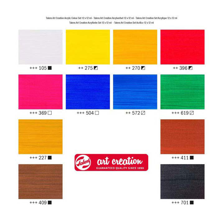 Chargez l'image dans la visionneuse de la galerie, Talens art creation acrylverf set | 12 x 12 ml

