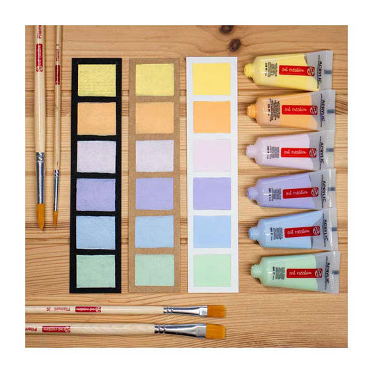 Talens art creation acrylverf set pastel, 6x12ml