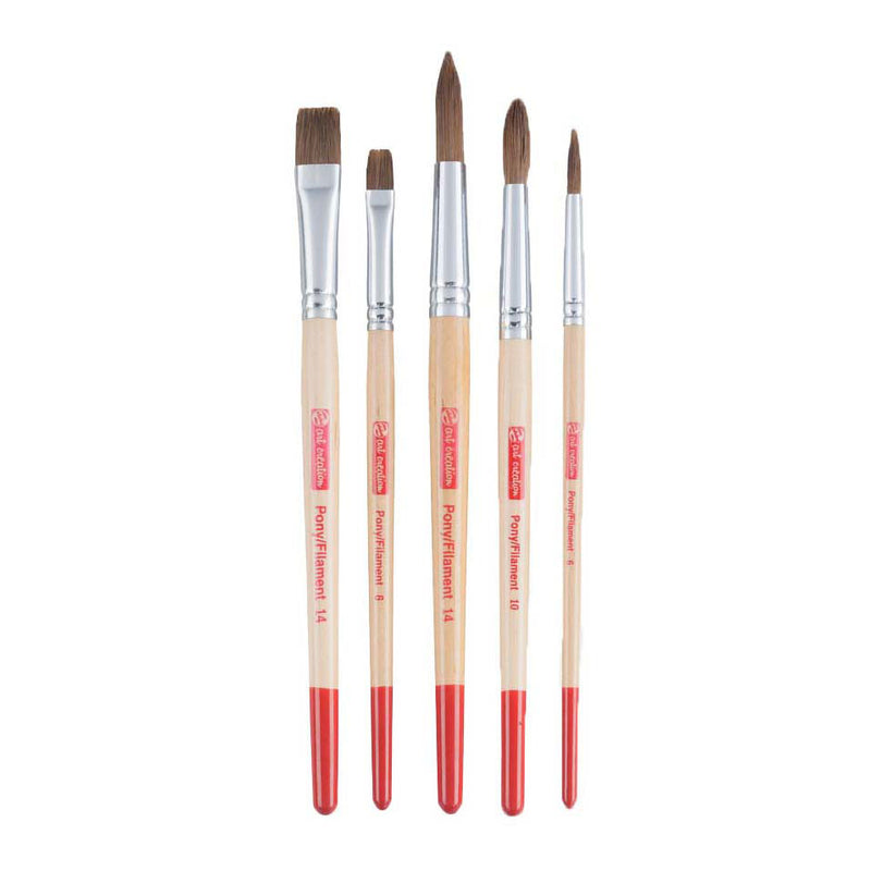 Load image into Gallery viewer, Talens art creation aquarelpenselenset v 5 - pony polyester
