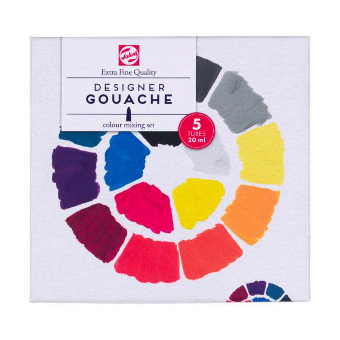 Load image into Gallery viewer, Talens gouache extra fijn mengset, 5x20ml tubes

