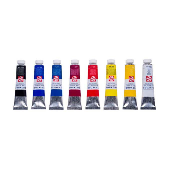 Load image into Gallery viewer, Talens gouache extra fijn mengset, 8x20ml tubes
