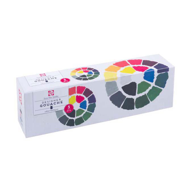 Load image into Gallery viewer, Talens gouache extra fijn set, 5x50ml flacons
