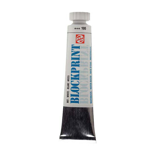 Talens blockprint tube 20ml wit 100