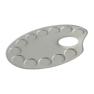 Talens palet metaal ovaal 12,6x18,5cm