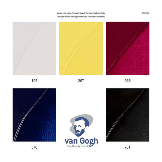 Van gogh olieverf primaire mengset | 5 x 40 ml